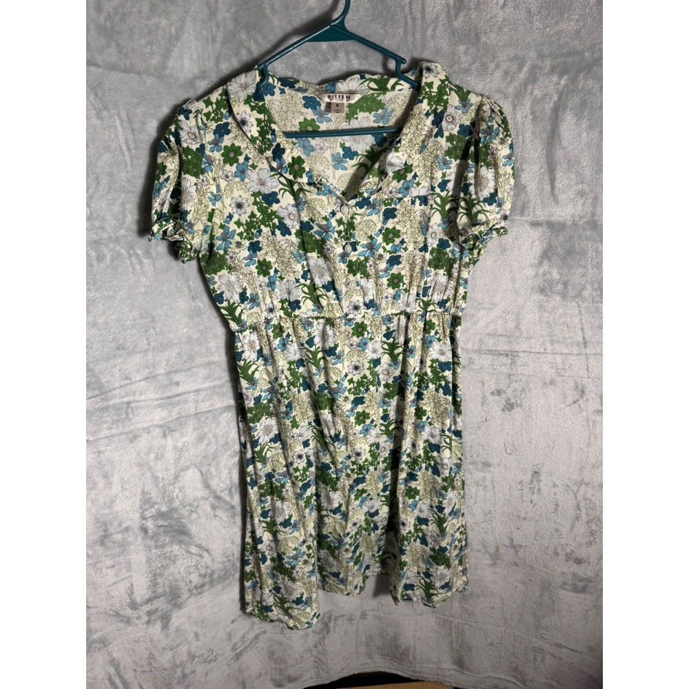 Bitten Sarah Jessica Parker Floral‎ Print Collared 
 Dress Size 8 lightweight